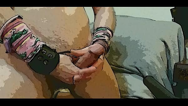 Anime POV cumshot from sexy man