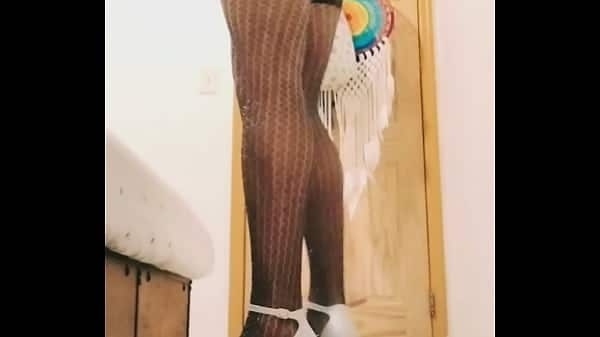 Sexy at home stockings and thong