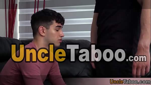 Cute latino teen roomate versus hot bearded stud bareback fucking and blowjob session