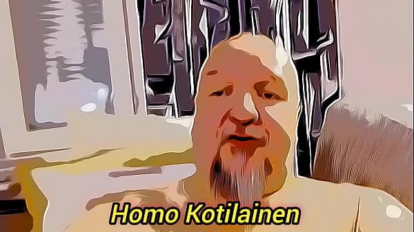 Homo kotilainen animeted video: e-stim and cumming.