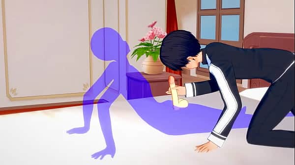 Sword Art Online Yaoi – Kirito Handjob and anal with creampie – Sissy crossdress Japanese Asian Manga Anime Film  Game Porn Gay