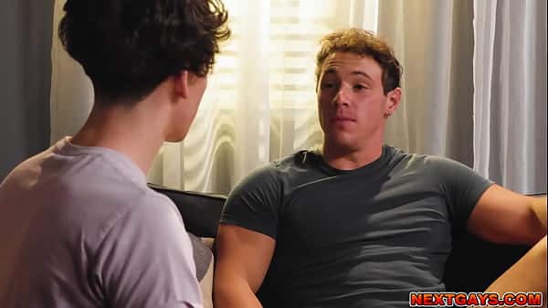 Brunette Stepbrothers Cristiano and Kyle Fletcher Enticingly Hot Gay Bareback gay Scene