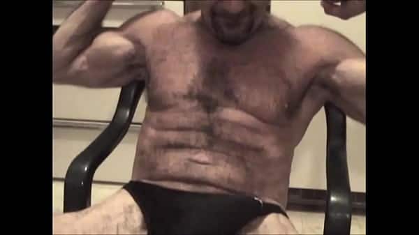BigdickheadJ Strokes Big Cock for You Sittin and Flexes Muscle