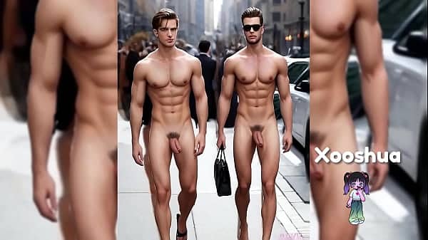 Cute naked guys in public