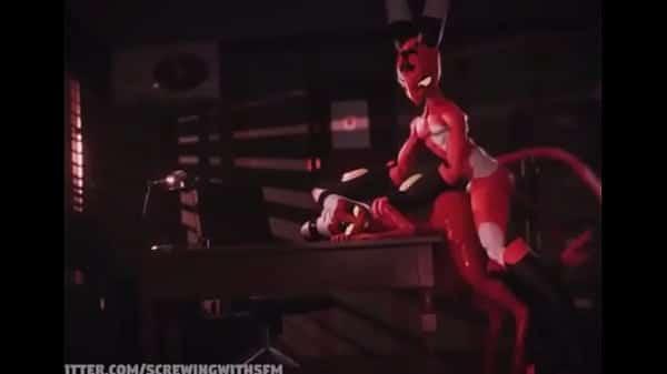Moxxie getting his hole stretched by blitzo