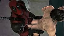 Deadpool on set