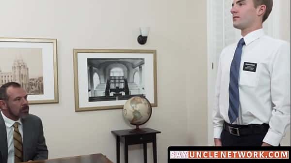 SayUncleNetwork.com – Older man secret gay fucks with his cute twink pupil in bed