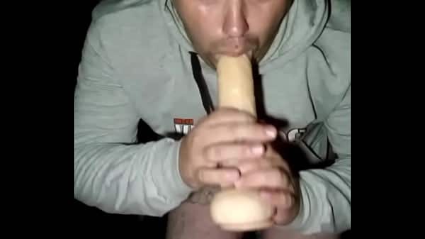 A huge dick fucks both holes of a fat-assed gay man!