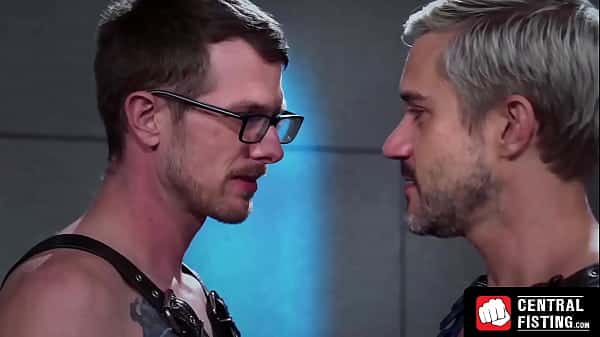 CentralFisting.com – Spanked gay takes a hard anal fucking from a glasses-wearing hunk