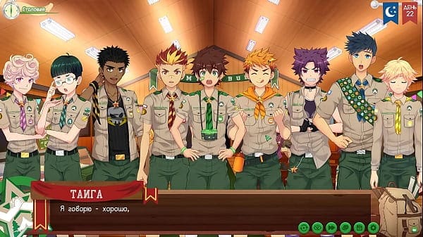Game: Friends Camp, Path 2, Episode 48 – Introducing Kiran to friends (Russian voiceover)