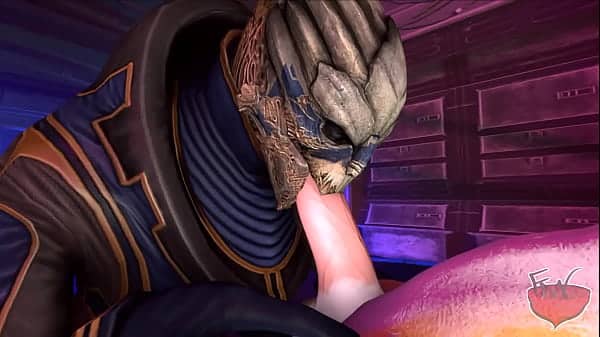 Garrus gives Fox a nice blowjob