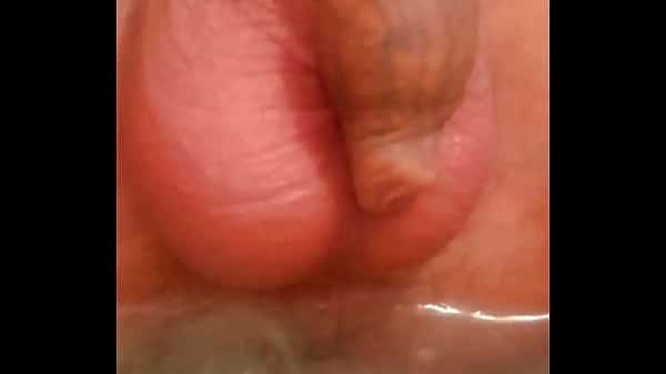 Masturbating my rose with a jet of hot water from the shower