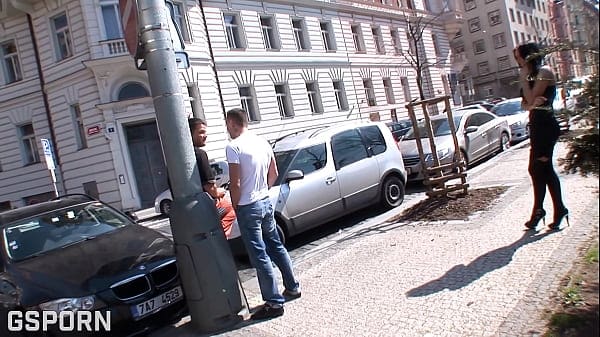 Bisex threesome with two hot gay guys and a sexy brunette girl with nice ass