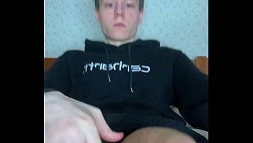 Young Student Home Alone With A Monster Boner And Lots Of Sperm